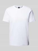 BOSS T-Shirt in unifarbenem Design Modell 'TIBURT' in Weiss, Größe S