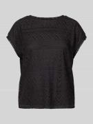 Vero Moda T-Shirt mit Lochmuster Modell 'MAYA' in Black, Größe XS
