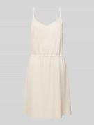 Vero Moda Knielanges Kleid mit Allover-Muster Modell 'MYMILO' in Taupe...