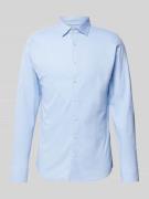 Desoto Slim Fit Business-Hemd mit Kentkragen in Bleu, Größe S
