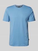 BOSS T-Shirt mit Label-Print Modell 'Thompson' in Bleu, Größe S