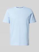 Tom Tailor T-Shirt mit Strukturmuster in Hellblau, Größe XL