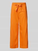 s.Oliver RED LABEL Wide Leg Leinenhose mit verkürztem Schnitt in Orang...