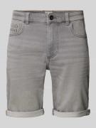 camel active Slim Fit Jeansshorts im 5-Pocket-Design in Hellgrau, Größ...