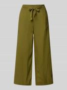 Christian Berg Woman Loose Fit Leinenculotte mit Tunnelzug in Oliv, Gr...