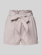 Only Shorts mit Streifenmuster Modell 'SMILLA' in Sand, Größe XS