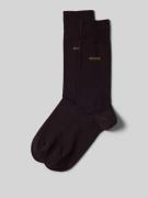 BOSS Socken mit Label-Print im 2er-Pack in Mittelbraun, Größe 43/46