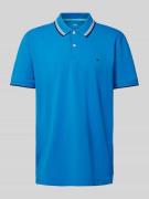 Fynch-Hatton Regular Fit Poloshirt mit Kontraststreifen in Royal, Größ...