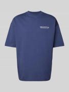 Multiply Apparel T-Shirt aus reiner Baumwolle in Dunkelblau, Größe S
