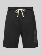 Multiply Apparel Sweatshorts mit Label-Print in Black, Größe XL