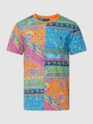 Polo Ralph Lauren T-Shirt mit Allover-Muster in Orange, Größe M