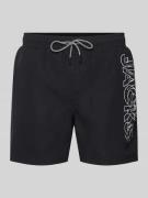 Jack & Jones Badehose mit elastischem Bund Modell 'FIJI' in Black, Grö...