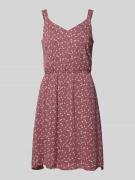 Only Knielanges Kleid mit Allover-Print Modell 'KARMEN' in Altrosa, Gr...