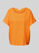 s.Oliver RED LABEL T-Shirt mit Rundhalsausschnitt in Orange, Größe 34