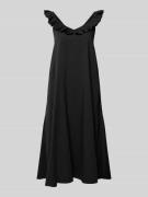 Smith and Soul Knielanges Kleid mit Volants in Black, Größe XS
