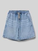 s.Oliver RED LABEL Jeansshorts mit Tunnelzug in Blau, Größe 92