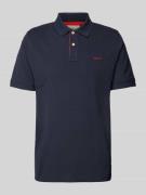 Gant Regular Fit Poloshirt mit Label-Stitching in Marine, Größe S