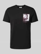 CK Calvin Klein T-Shirt mit Motiv-Print in Black, Größe S