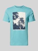 Tom Tailor T-Shirt mit Motiv-Print in Lagune, Größe S