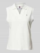 Tommy Hilfiger Relaxed Fit Poloshirt mit Label-Stitching und V-Ausschn...