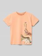 Name It T-Shirt mit Motiv-Print Modell 'JASO' in Apricot, Größe 104