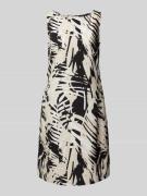 comma Knielanges Kleid mit Rundhalsausschnitt in Black, Größe 34