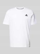 ADIDAS SPORTSWEAR T-Shirt mit Label-Stitching in Weiss, Größe L