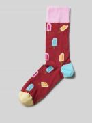 DillySocks Socken mit Motiv-Stitching in Mauve, Größe One Size