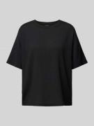 Pieces T-Shirt mit Strukturmuster Modell 'LUNA' in Black, Größe M