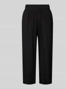 Tom Tailor Regular Fit Culotte mit gelegten Falten in Black, Größe 36/...