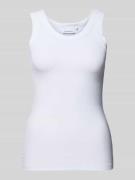 Calvin Klein Womenswear Tanktop in Ripp-Optik in Weiss, Größe L