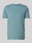 Guess Activewear T-Shirt mit Label-Print Modell 'ALPHY' in Petrol, Grö...