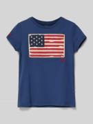 Polo Ralph Lauren Teens T-Shirt mit Motiv-Print in Marine, Größe 140