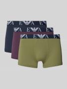 Emporio Armani Boxershorts mit elastischem Label-Bund im 3er-Pack in O...