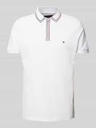 Tommy Hilfiger Regular Fit Poloshirt mit Logo-Stitching in Weiss, Größ...