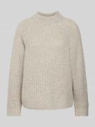 Windsor Strickpullover in Melange-Optik in Beige, Größe 34