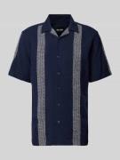 Only & Sons Freizeithemd mit Streifenmuster Modell 'AVI' in Marine, Gr...