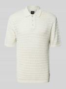 Only & Sons Poloshirt mit Lochstickerei Modell 'CHARLES' in Weiss, Grö...