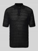 Only & Sons Poloshirt mit Lochstickerei Modell 'CHARLES' in Black, Grö...