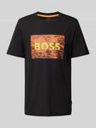 BOSS Orange T-Shirt mit Motiv-Print in Black, Größe L