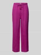 Mango Leinenhose aus reinem Leinen in Pink, Größe S