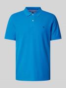 Fynch-Hatton Regular Fit Poloshirt mit Label-Stitching in Royal, Größe...