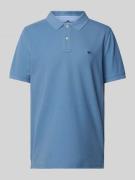 Fynch-Hatton Regular Fit Poloshirt mit Label-Stitching in Hellblau, Gr...