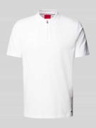 HUGO Regular Fit Poloshirt mit Label-Detail Modell 'Dekok' in Weiss, G...