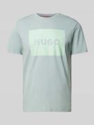 HUGO T-Shirt mit Label-Print Modell 'DULIVE' in Mint, Größe L