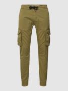 Alpha Industries Cargohose mit Label-Details Modell 'Twill' in Oliv, G...