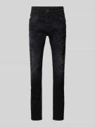 ELIAS RUMELIS Slim Fit Jeans im 5-Pocket-Design Modell 'Noel' in Black...