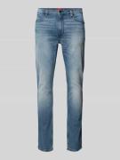 HUGO Extra Slim Fit Jeans im 5-Pocket-Design Modell 'HUGO 734' in Hell...