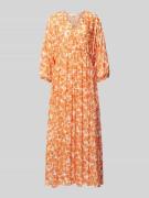 MSCH Copenhagen Maxikleid in Wickel-Optik Modell 'Pietra' in Orange, G...