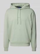 Hugo Blue Hoodie mit Logo-Print Modell 'Nilopel' in Mint, Größe L